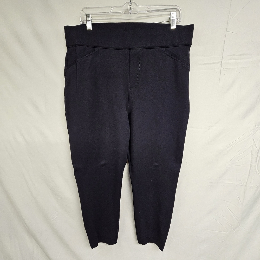 Spanx The Perfect Pant Ankle Backseam Skinny Style 20251R Blue Navy Size 2XL